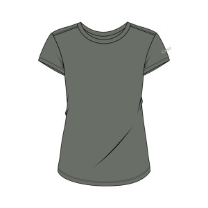 Damski T-shirt z okrągłym dekoltem z wełny merino CMP