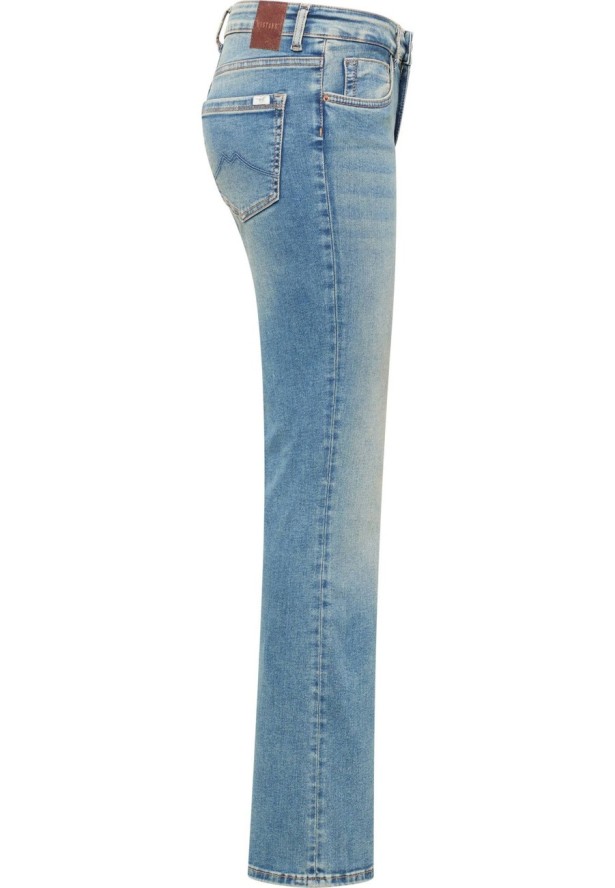 Damskie Spodnie Jeansowe Mustang Style Shelby Slim Boot Denim Blue 1016202 5000 421