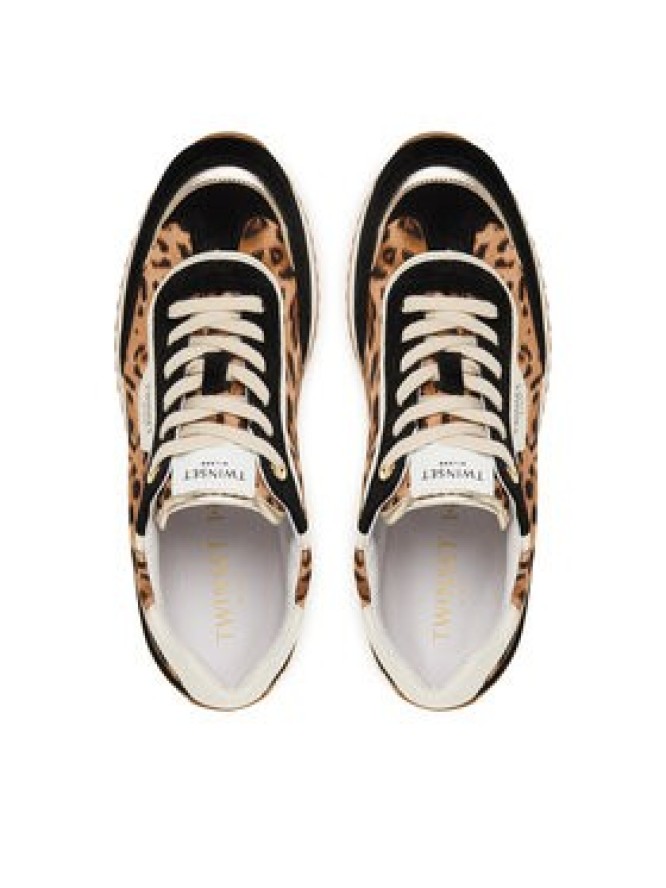 TWINSET Sneakersy 252TCP028 Brązowy