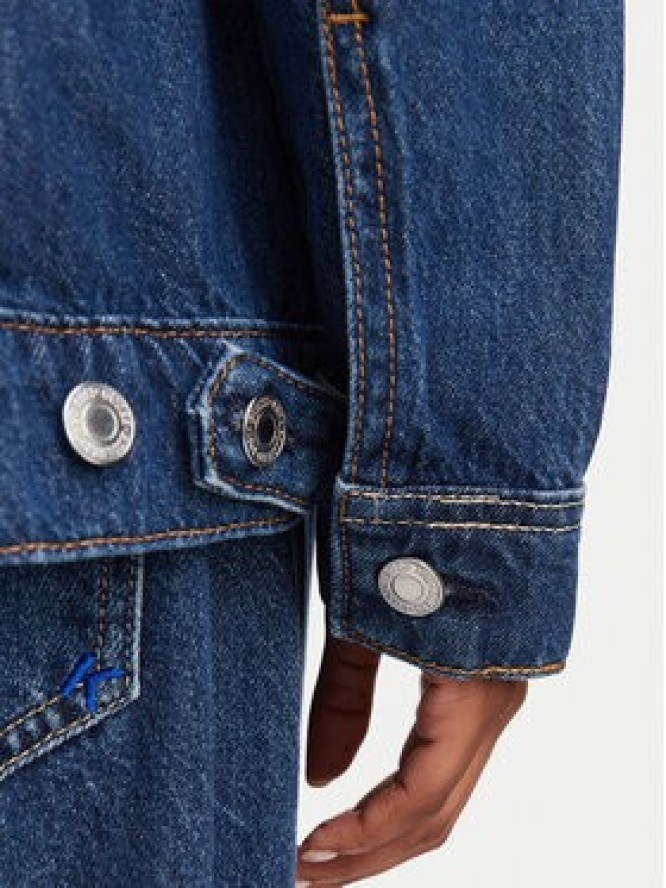 Guess Kurtka jeansowa W6YN04 D1342 Niebieski Regular Fit
