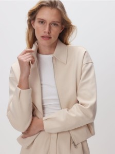 Rozpinana bluza - beżowy