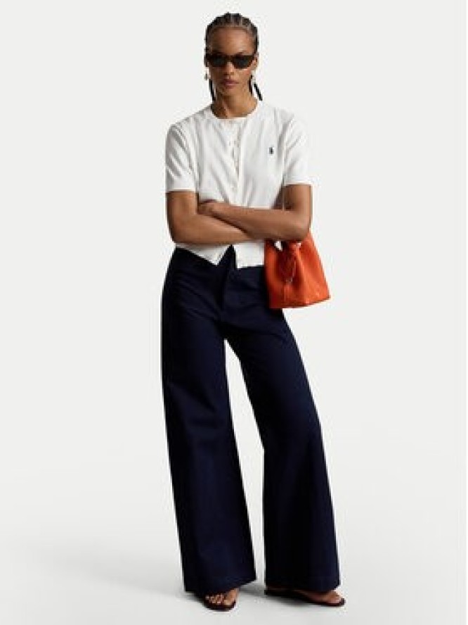 Polo Ralph Lauren Kardigan 211A12718001 Biały Regular Fit