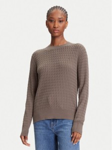 Tommy Hilfiger Sweter Fine WW0WW44993 Brązowy Regular Fit