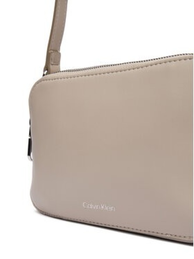 Calvin Klein Torebka Webbing Double Strap Camera Bag LV04F3165G Beżowy
