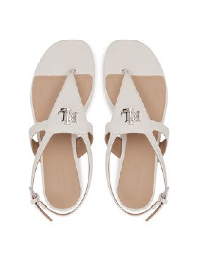 LAUREN RALPH LAUREN Sandały Everley 802959146009 Biały