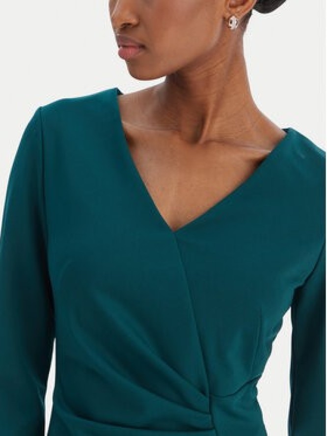 Rinascimento Sukienka koktajlowa CFC0126655003 Zielony Slim Fit