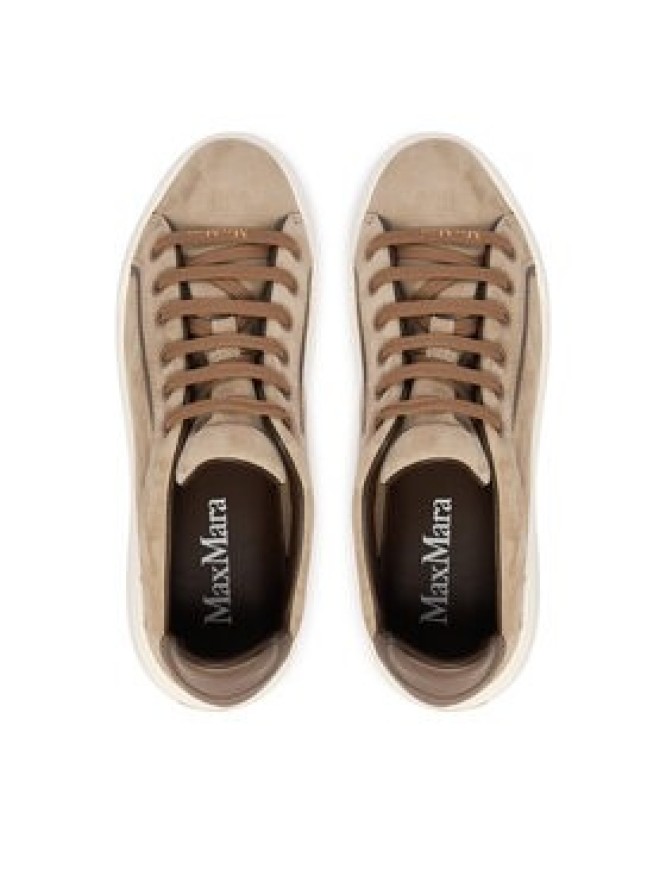 Max Mara Sneakersy 2614761031650 Beżowy