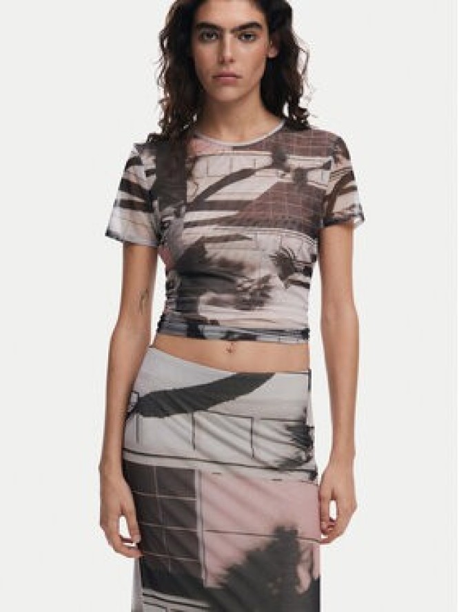 Desigual Spódnica tiulowa 25SWFK05 Kolorowy Regular Fit