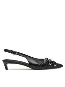 Tommy Jeans Czółenka Tjw Sling Back Kitten Heels EN0EN03171 Czarny
