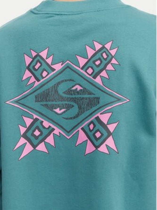 Quiksilver Bluza EQWFT03188 Zielony Oversize
