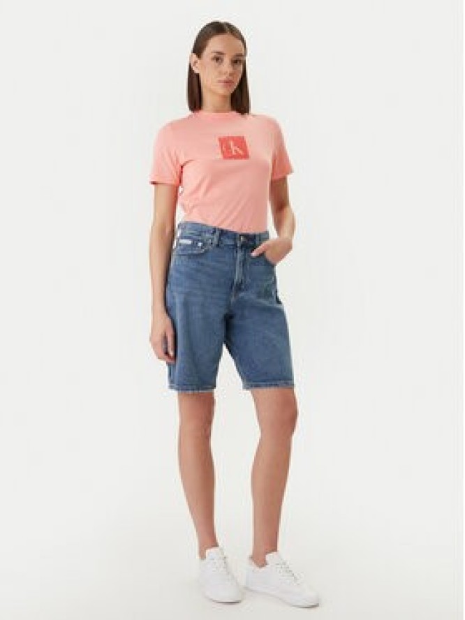 Calvin Klein Jeans Szorty jeansowe LV047F674G Niebieski Loose Fit