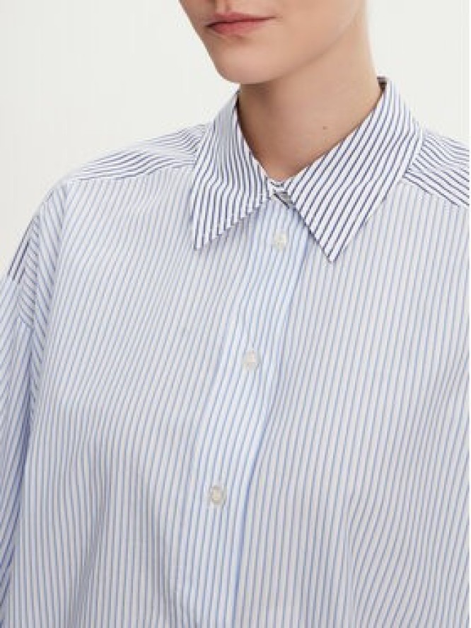 Munthe Koszula Filberto 251102325126 Niebieski Oversize