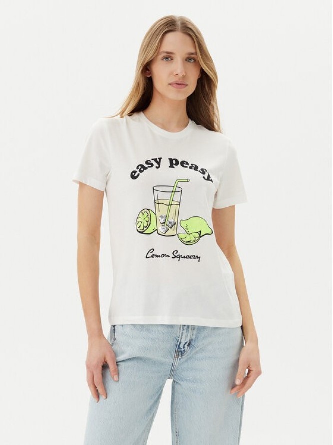 ONLY T-Shirt Kita 15349150 Biały Regular Fit