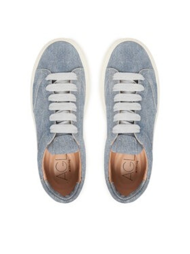 AGL Sneakersy Giuly Lace UP D946001PGKA286E892 Niebieski