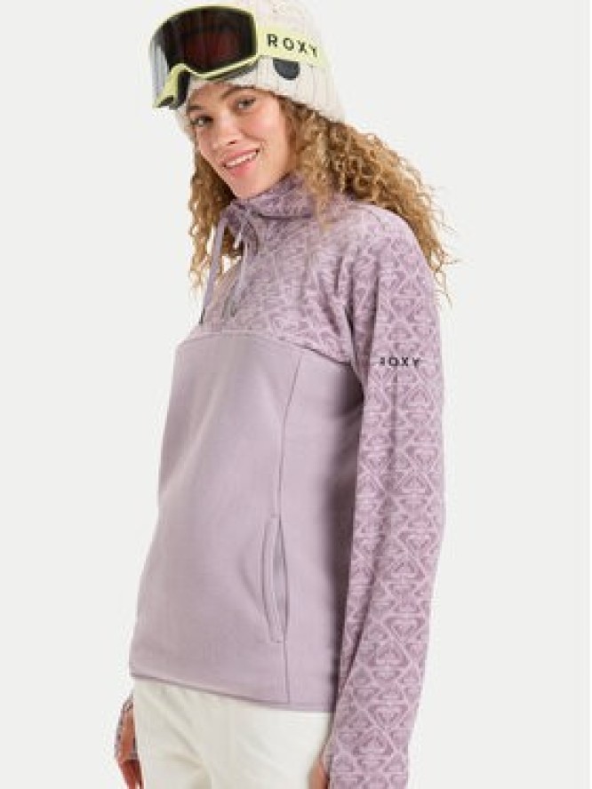 Roxy Polar Sayna Half Zip ERJFT04831 Fioletowy Regular Fit