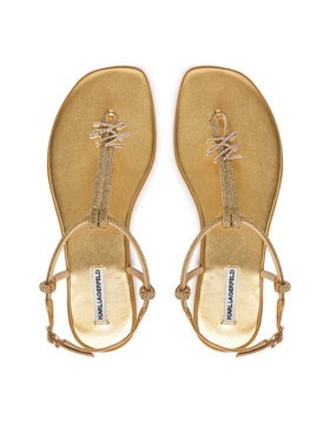 KARL LAGERFELD Sandały Olympia II KL87416 Złoty