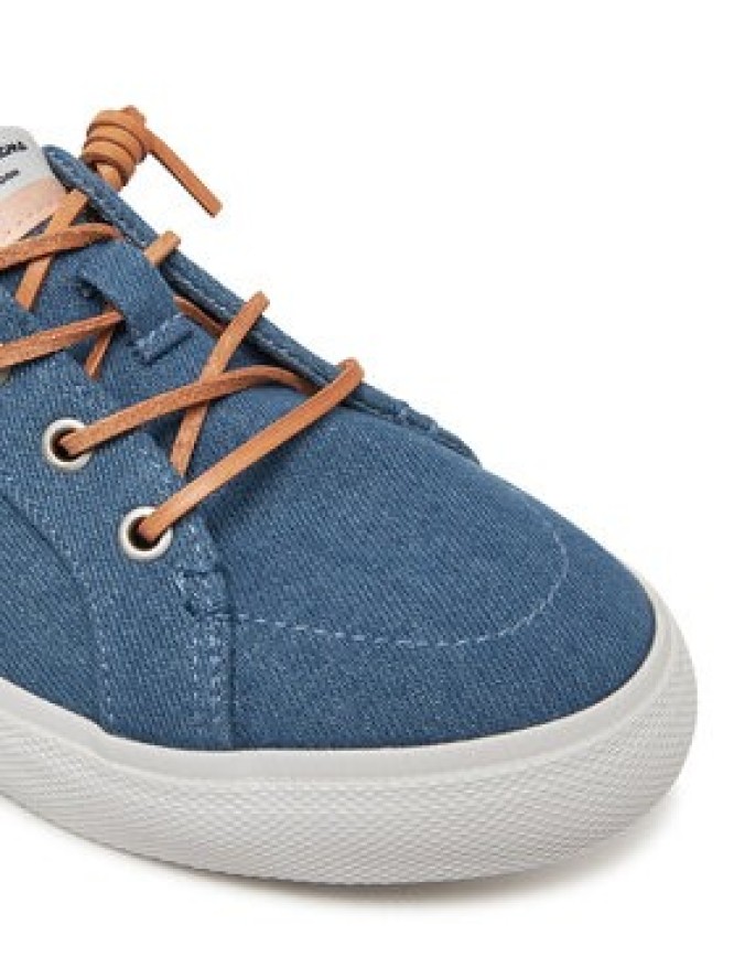 Pepe Jeans Sneakersy Kenton Denim PLS31602 Niebieski