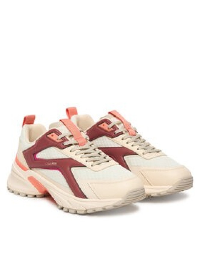 Calvin Klein Sneakersy Hike Run Ckstripe Mesh HW0HW03002 Biały