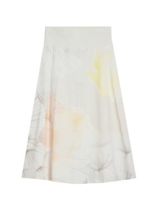 Desigual Spódnica midi Bruma 25WWFK08 Écru Regular Fit