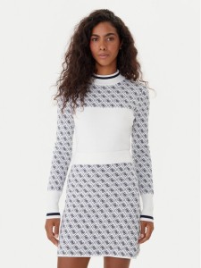 Guess Sweter W5BR24 Z3JD2 Écru Slim Fit