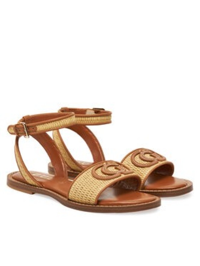 Guess Sandały FLJSIY FAB03 Brązowy