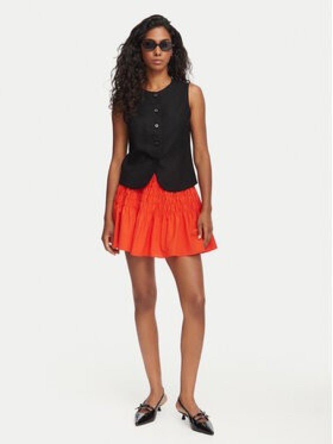 Vero Moda Spódnica mini Sofia 10350924 Pomarańczowy Regular Fit