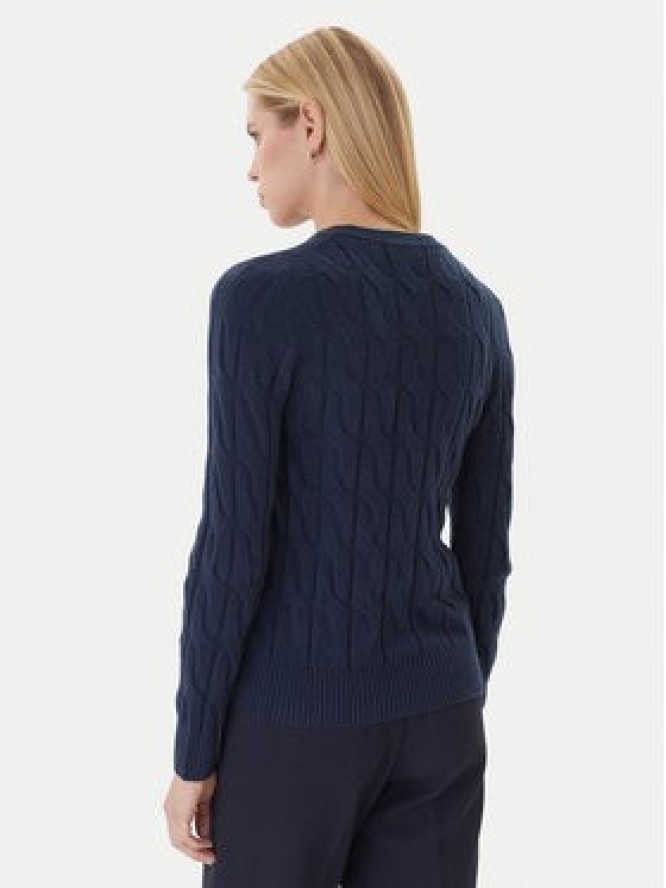 Tommy Hilfiger Sweter WW0WW43586 Granatowy Regular Fit