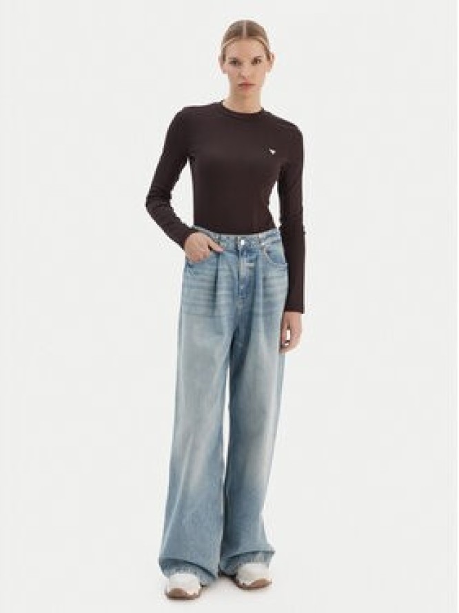 Guess T-Shirt V6RI00 KD741 Brązowy Slim Fit