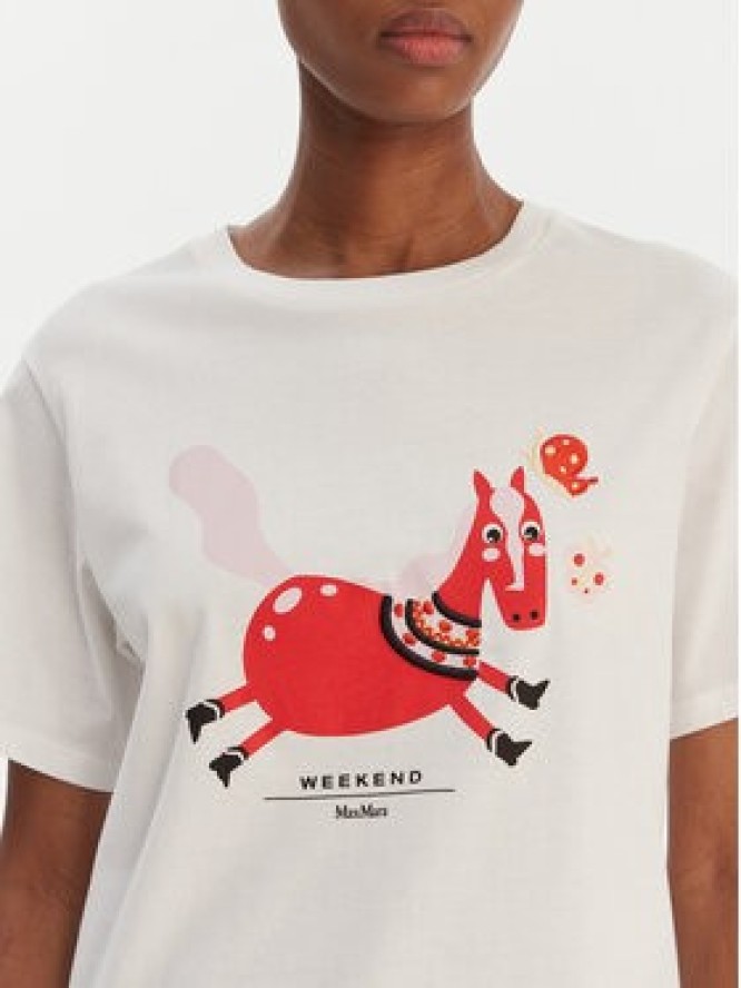 Weekend Max Mara T-Shirt West 2615971041 Biały Regular Fit
