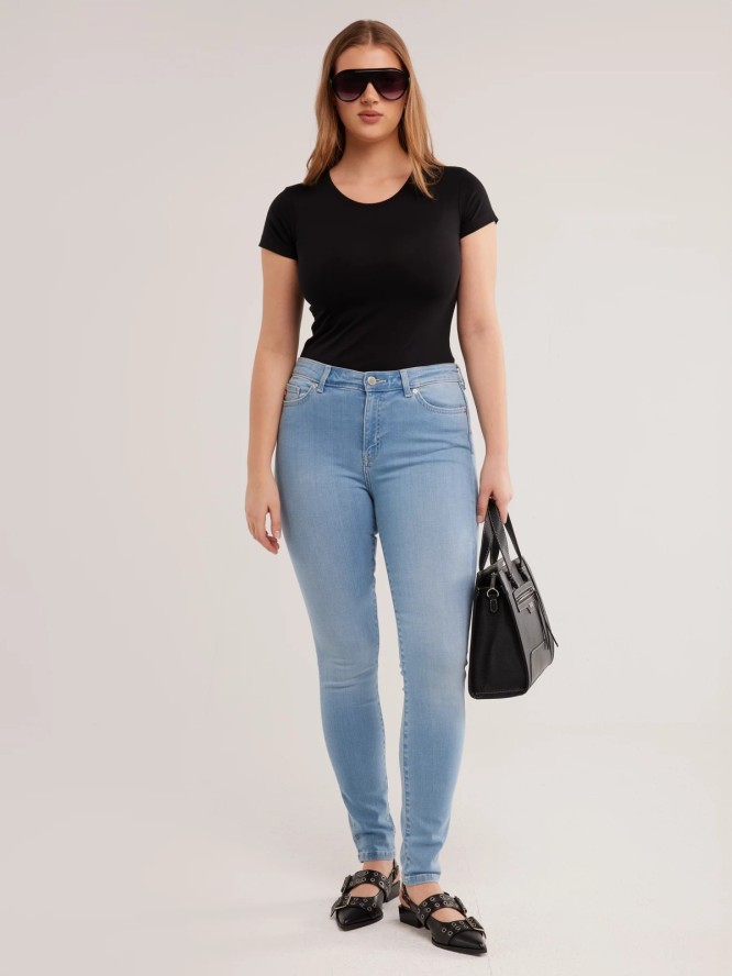 Jeansy damskie skinny jasnoniebieskie Adela 105