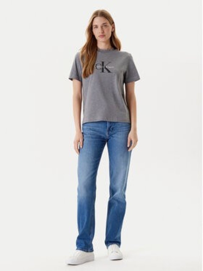 Calvin Klein Jeans T-Shirt Hero Classic LV047B865G Szary Regular Fit