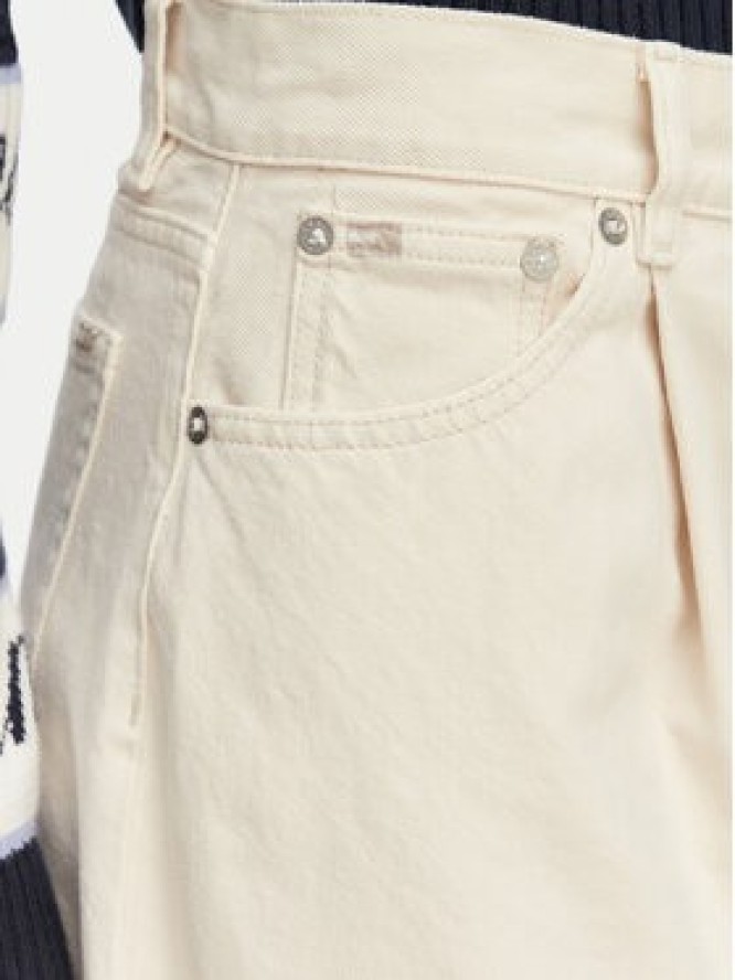 Tommy Jeans Jeansy DW0DW22409 Kremowy Loose Fit