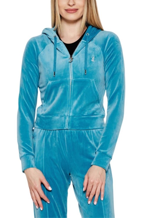 JUICY COUTURE Niebieska damska bluza Madison, Rozmiar S