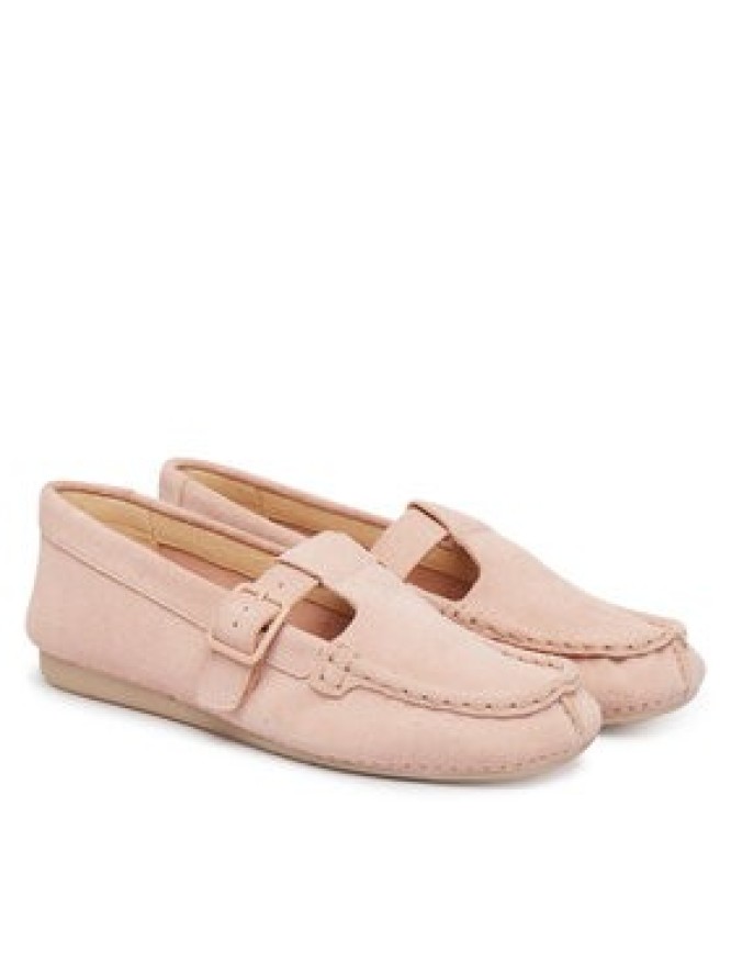 Clarks Mokasyny Freckle Tbar 26185904 Różowy