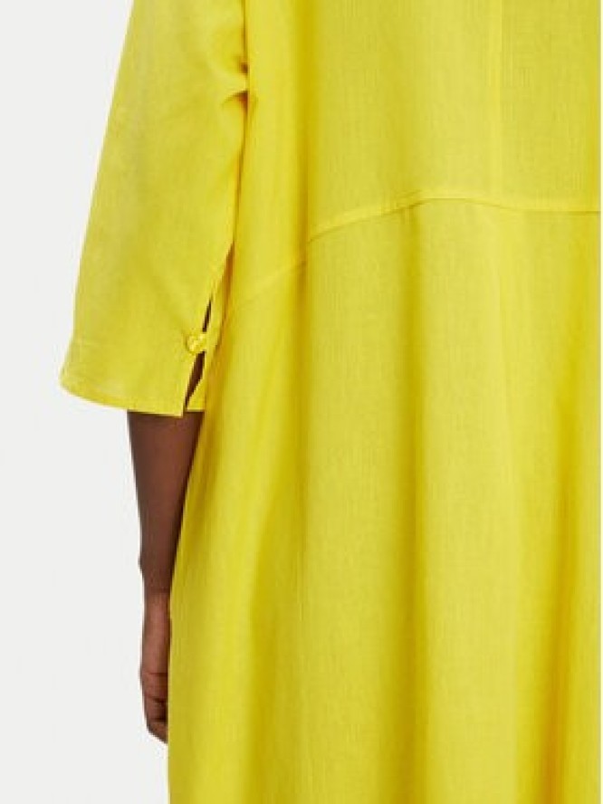 Iconique Sukienka letnia IC25-093 Żółty Regular Fit