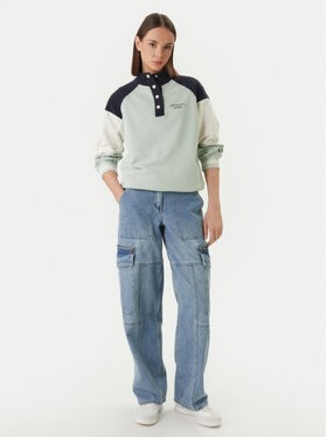 Guess Bluza GUESS x NORTH SAILS W6GQ12 K3481 Zielony Regular Fit