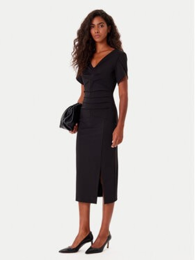 Rinascimento Sukienka koktajlowa CFC0125338003 Czarny Slim Fit