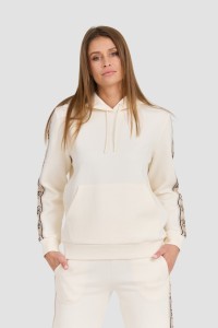 GUESS Beżowa damska bluza Carla Hooded, Rozmiar XS