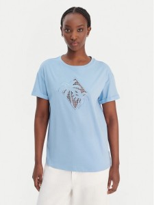 Liu Jo T-Shirt WA6413 JS904 Niebieski Regular Fit