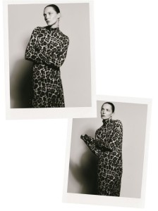 Sukienka maxi w panterkę - wielobarwny