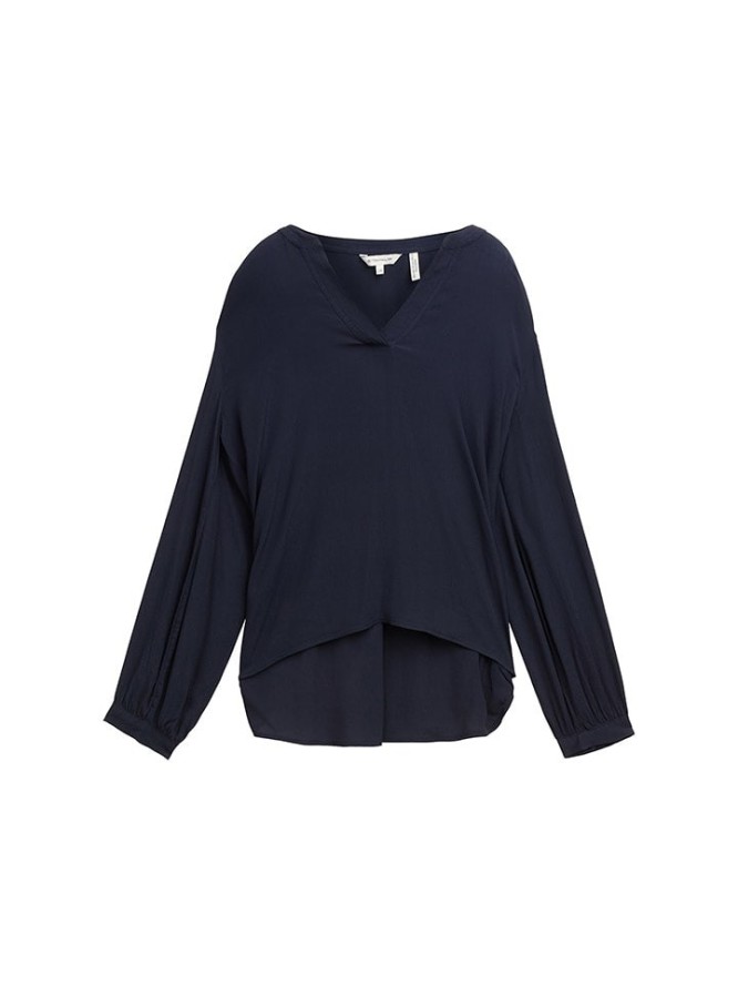 Tom Tailor Bluzka w kolorze granatowym rozmiar: 36