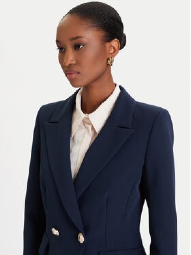 Rinascimento Marynarka CFC0126221003 Granatowy Slim Fit