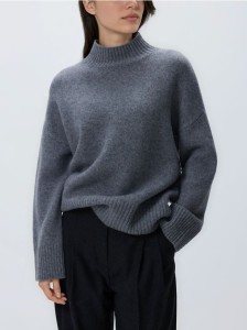 Wełniany sweter - szary