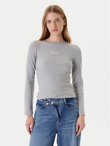 Guess Jeans Bluzka W5YP38 KA0H1 Szary Slim Fit