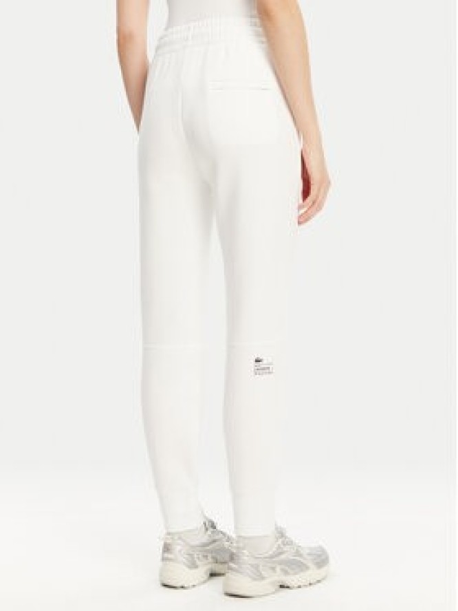 Lacoste Spodnie dresowe XF0343 Biały Regular Fit