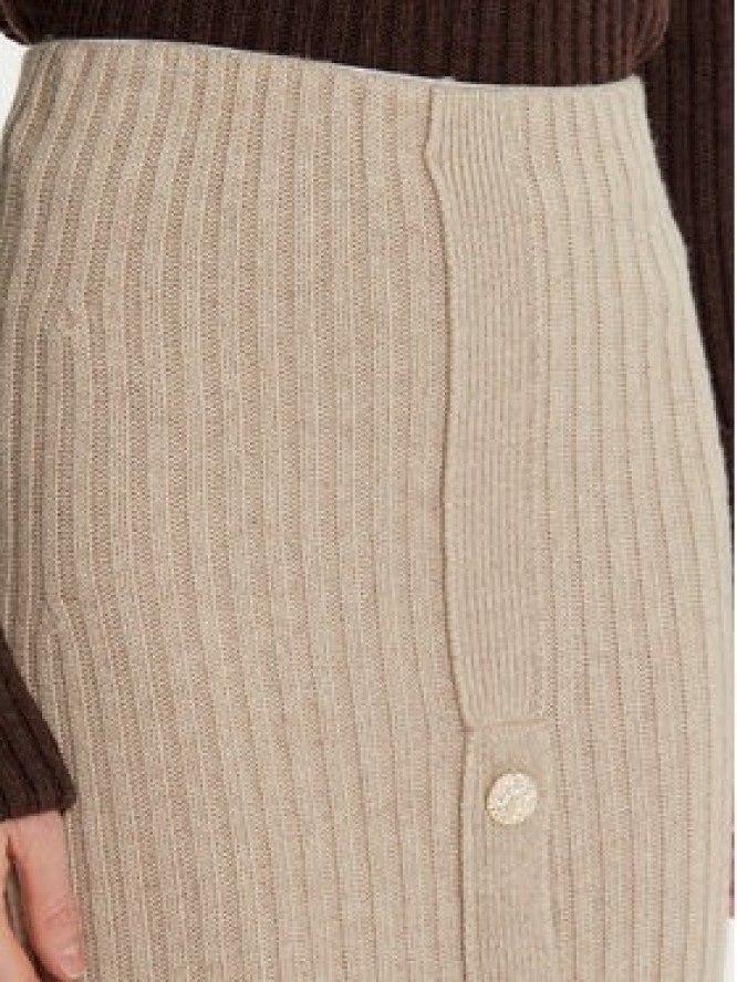 ViCOLO Spódnica midi 55017S Beżowy Regular Fit