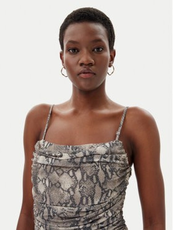 HUGO Sukienka letnia Noffiano 50540915 Brązowy Slim Fit