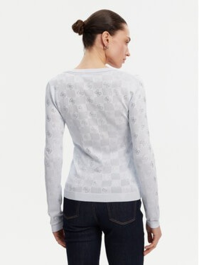 Guess Sweter W5GR07 Z3D60 Niebieski Regular Fit