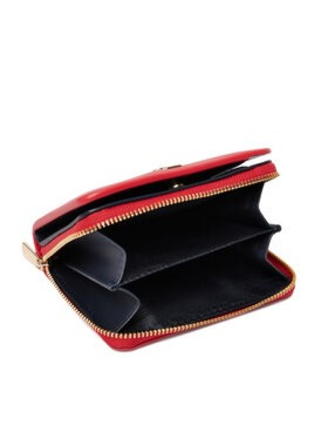 Tommy Hilfiger Portfel Th Icon Med Za W/Flap AW0AW18475 Czerwony