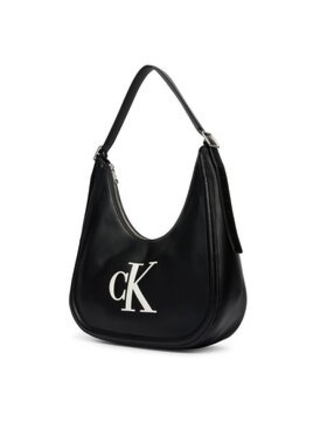 Calvin Klein Torebka Bold Ck Crescent LV04F3427G Czarny